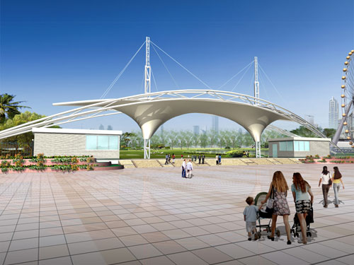 體育看臺膜結(jié)構(gòu)